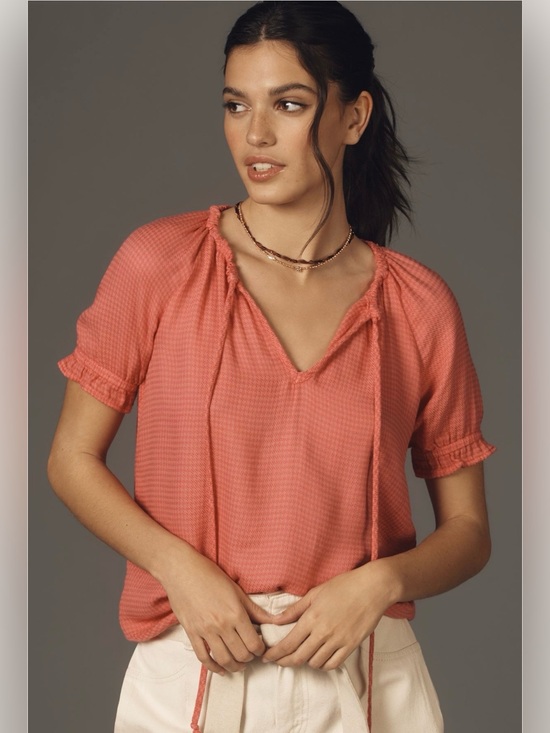 Anthropologie Tops - Cloth & Stone Vibrant Pink Blouse